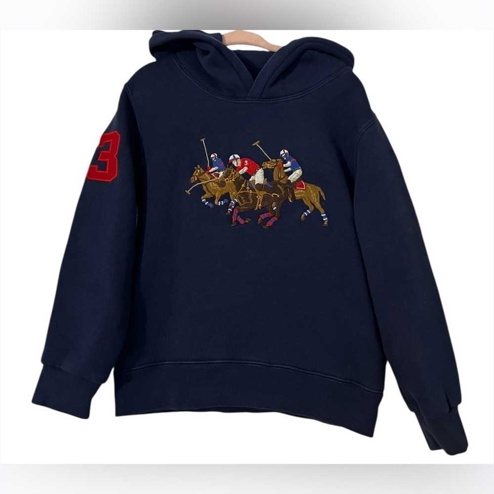 Youth Triple-Pony Fleece Polo Ralph Lauren Hoodie - Authenticated